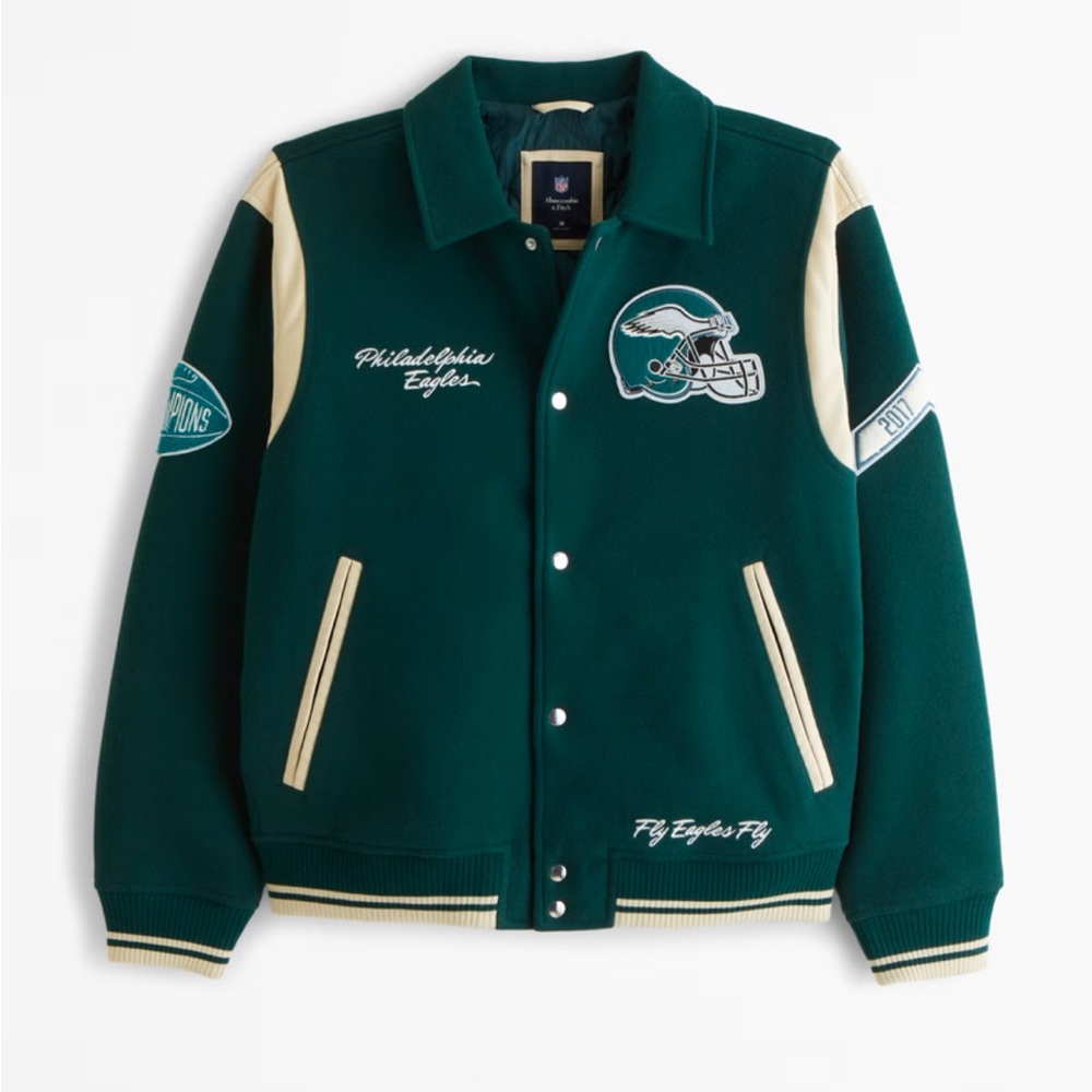 Philadelphia Eagles Green Varsity Jacket